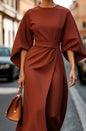 Lissey - Minimalist Belted Luxe Dress
