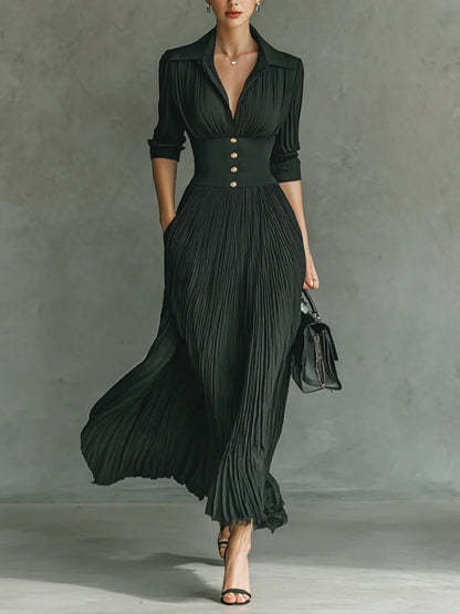 Maéline - Chic Fitted Waist Dress