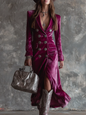 Lunori™ Victoria | Velvet Blazer Dress