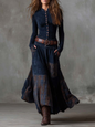 Lunori™ | Michelle Suede Maxi Dress