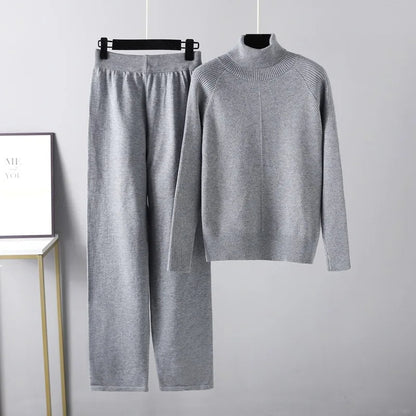 Michelle | Complete Two-Piece Cable Knit Lounge Set