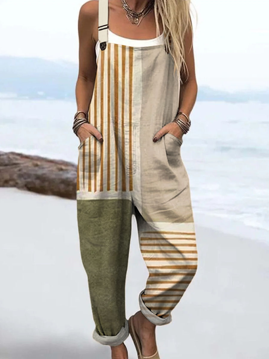 Frederikke | Striped Relaxed Jumpsuit