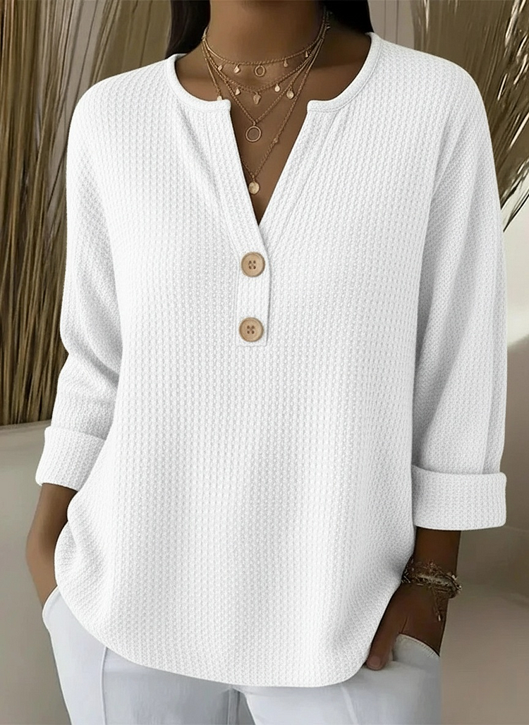 Mirabelle | Textured Button Sweater