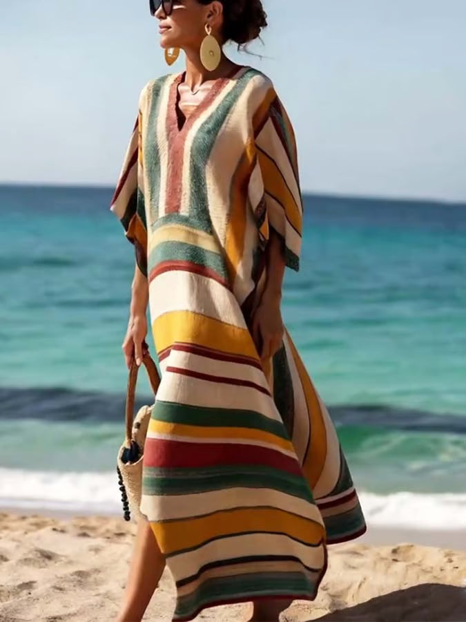 Elegant Long Linen Dress
