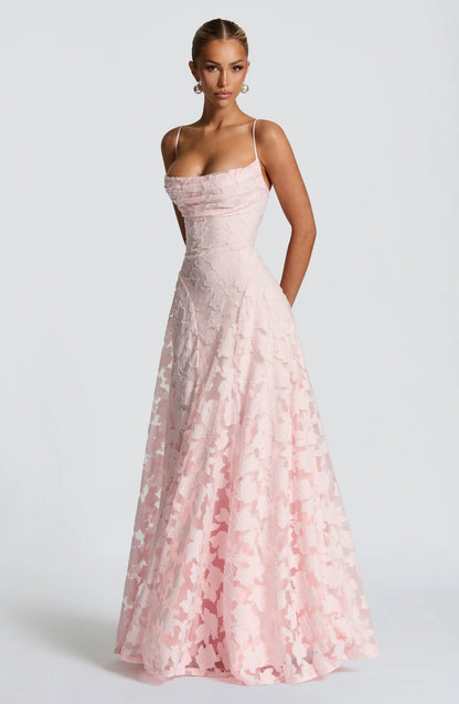 Aveline™ | Elegant Lace Corset Maxi Dress