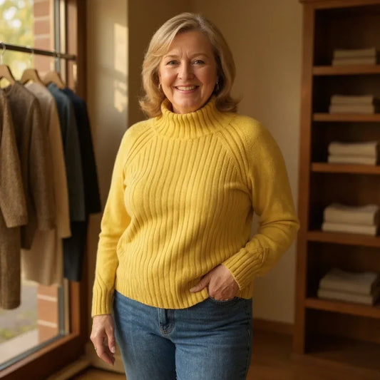Sloane | Comfortable Rib Knit Sweater