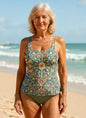 Madelyn | Vibrant Swimsuit Tank Top with Boxer Set