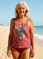 Madelyn | Vibrant Swimsuit Tank Top with Boxer Set