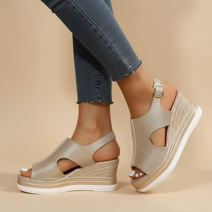 Marivelle - Relaxed Wedge Sandals
