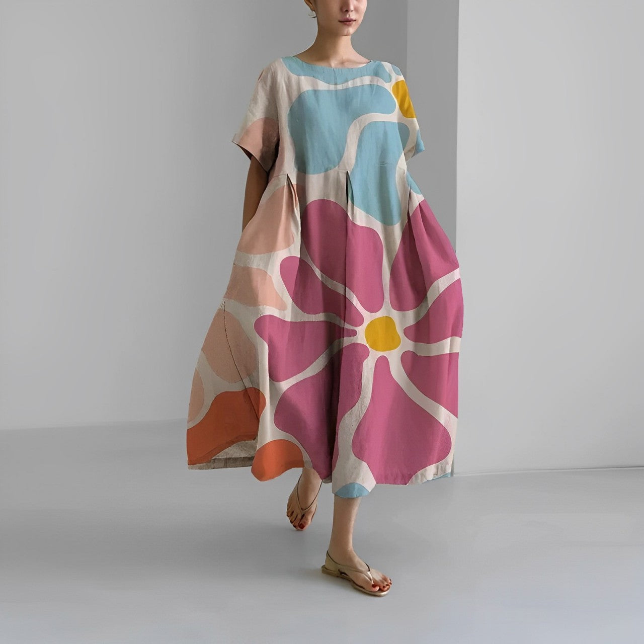 Floria - Vibrant Floral Dress
