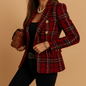 Rive | Women's Striped Double-Breasted Blazer