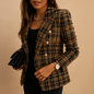 Rive | Women's Striped Double-Breasted Blazer