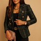 Rive | Women's Striped Double-Breasted Blazer