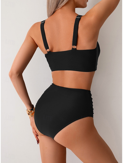 Nicole - Ruched Fabric Bikini