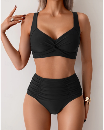 Nicole - Ruched Fabric Bikini