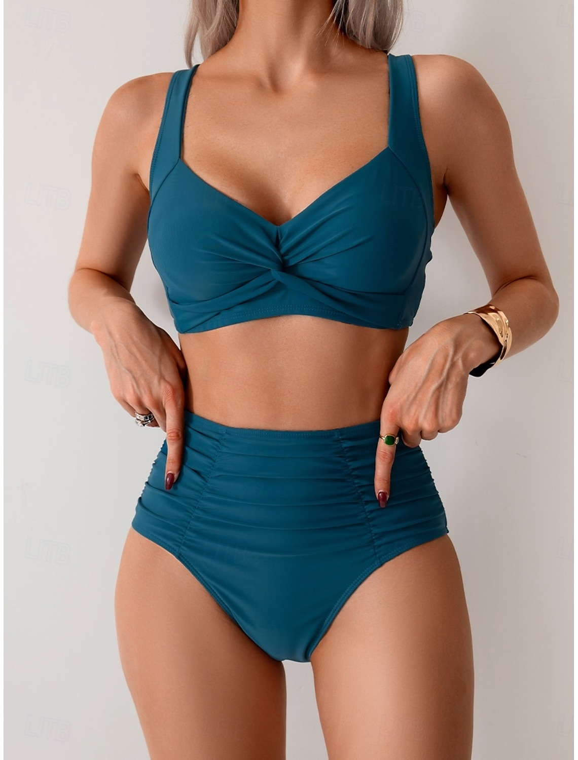 Shirley - Ruched Fabric Bikini