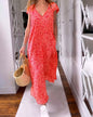 Glaiza | V-Neck Maxi Dress