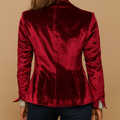 Rive | Slim Fit Retro Blazer with Lapels and Pockets for Women