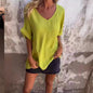 Daniela - Comfy Casual V-Neck Top