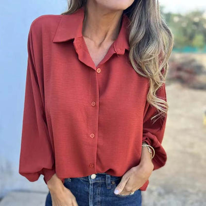 Isola - Elegant Button-Up Blouse
