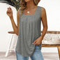 Eirith - Pleated Square-Neck Top